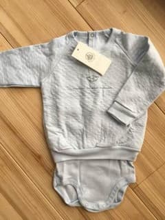 新品 petitbateau プチバトー キルティング ロンパースのサムネイル