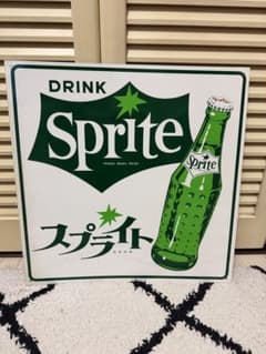 Sprite 金属製看板 約44cm x 44cmのサムネイル