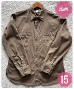25AW】atlast&co cotton twill shirt カーキ15 - メルカリ
