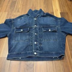 デニムジャケット ショート丈 インディゴブルーのサムネイル