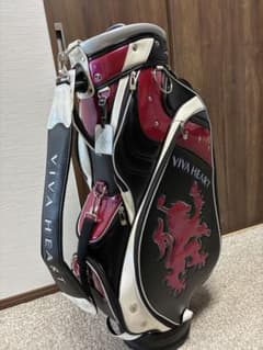 VIVA HEART ゴルフ キャディバッグ ブラック×レッド 美品 - メルカリ
