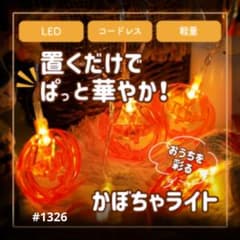【新品】ハロウィンライト　かぼちゃ LEDイルミネーションライト☆飾りつけ☆のサムネイル