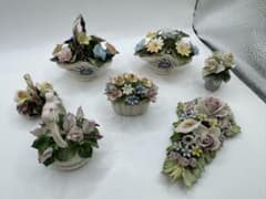 CAPODIMONTE カポディモンテ イタリア製 陶器 薔薇 花 カゴ CAPODIMONTE カポディモンテ イタリア製 陶器 薔薇 花 カゴ - メルカリ