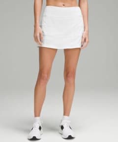 ルルレモン　スコート 完売品】Lululemon スコート ホワイト サイズ4 - メルカリ
