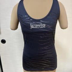 jazzercise ネイビー ストラップバック タンクトップ