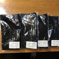 着圧ソックス ブラック 4足セット 23-25cmのサムネイル