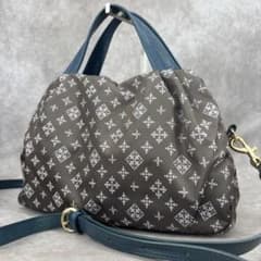 極美品✨】ラシット 2way ショルダーバッグ ハンド モノグラム グレー