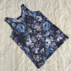 CIAOPANIC 花柄タンクトップ M ネイビー系 フラワープリントのサムネイル