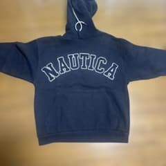 NAUTICA ネイビー フロントロゴ パーカーのサムネイル