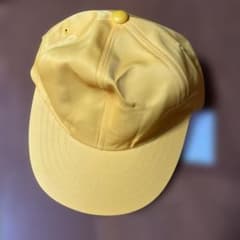 キッズ キャップ 帽子 イエロー 56cm 通学用