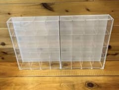 無印良品 後ろが透けない アクリル コレクションボックス 2点セット 透明ケース