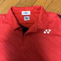 YONEX】ポロシャツ レッド Mサイズ - メルカリ