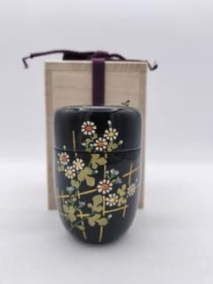 c547【新品・未使用】長棗 菊垣蒔絵 佐々木麗峰 木箱 茶道具 - メルカリ
