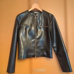 MORGAN DE TOI シングルライダース ジャケット ブラックのサムネイル