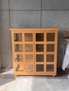 【⚠️札幌・直接引取限定】希少 カンディハウス ガラスショーケース 照明付 ⚠️札幌・直接引取限定】希少 カンディハウス ガラスショーケース