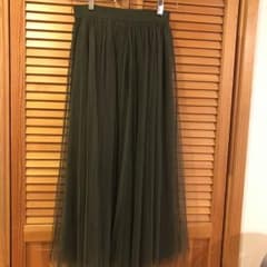値下げしました！チュールスカート カーキのサムネイル