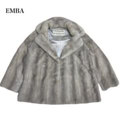 EMBA ベージュ 毛皮 ショートコート　サファイアミンク 美品】EMBA エンバ/サファイアミンク/本毛皮/ファーコートAP248 - メルカリ