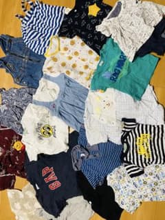 ⑭ 80センチ　夏服　半袖　ロンパース　タンク　半ズボンのサムネイル