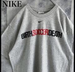 NIKE Tシャツ グレー BIRTH SOCCER DEATHのサムネイル