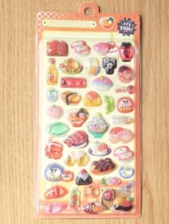 立体シール ぷっくりステッカー 居酒屋 食べ物のサムネイル