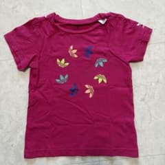 女の子 100 アディダスオリジナルス ピンク Tシャツのサムネイル