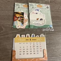 곰의 푸우 1번 복권 J상 스티커 and 캘린더