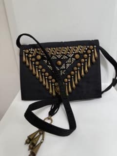 金属ビーズ装飾のショルダーバッグ Gianni Versace - メルカリ
