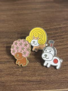 アフロ犬 ピンバッジ 3個セット【購入者決定済】のサムネイル