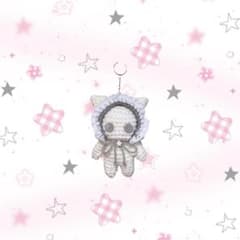 ハンドメイド編み物あみぐるみねこ天使ウィッシュコア平成女児ゆめ