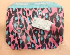 HAPPYANDLUCKY ポーチ レオパード ピンク　未開封品のサムネイル