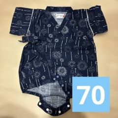 くろわっさんす べべ 甚平 70cm 花火柄のサムネイル
