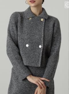 アナイ スーパージロン襟付きカーディガン - メルカリ