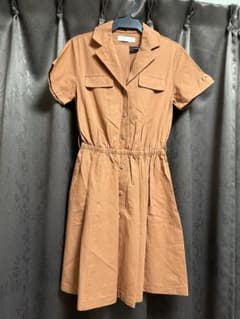 CECIL McBEE 半袖シャツワンピース ブラウンのサムネイル