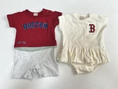 MLB ロンパース　2枚セット　男女双子のサムネイル