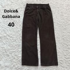 ドルチェ&ガッバーナ コーデュロイパンツ 40 茶 レディース M〜L
