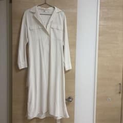 UNIQLO ユニクロ シャツワンピース ホワイト Mのサムネイル