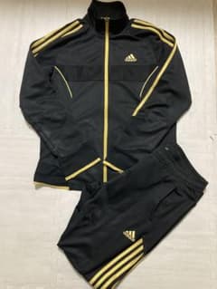 adidas ブラック/ゴールド ジャージセット　EXILEカラー　Sサイズのサムネイル