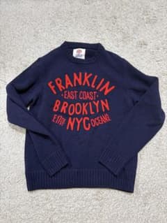 ☆半額以下☆即完売FRANKLIN MARSHALLネイビー ニットセーター M 