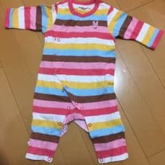 ミキハウス ホットビスケッツ ロンパース 70女の子向けのサムネイル