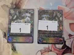 シャドウバースエボルヴ 灼熱のアナテマ・バーンドナイト PR 進化前後セットのサムネイル