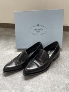 プラダ　ローファー　革靴　ブラック　黒　PRADAのサムネイル