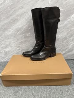 サルトル SARTORE SR1400 36 1/2 黒 本革 ロングブーツ箱有 サルトル SARTORE SR1400 36 1/2 黒 本革 ロングブーツ箱有