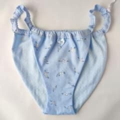③ふんどしパンツ 綿100% ショーツ(水玉×カモメ)のサムネイル
