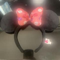 ディズニー　ミニー　東京ディズニーリゾート　カチューシャ　スパンコール　ピンクのサムネイル