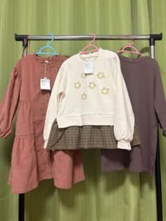 ⁠ ⁠ ⁠【新品タグ付き有120-130】アプレレクール 秋冬服 3点セットのサムネイル