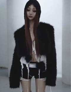 theredthread S fur jacket short - メルカリ
