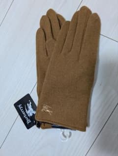 新品未使用 BURBERRYバーバリー レディース ウール手袋 キャメル