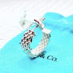 ティファニー サマセット ピアス 片耳 研磨洗浄済み 925 メッシュ