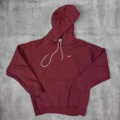 NIKE ナイキ スウォッシュ 刺繍 肉厚 スウェット パーカー サーモンピンク