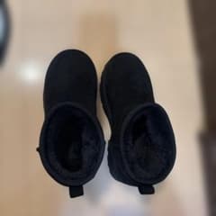 厚底 ムートンブーツ ブラックのサムネイル